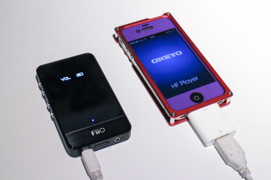 iPhone 4 with Fiio E07K