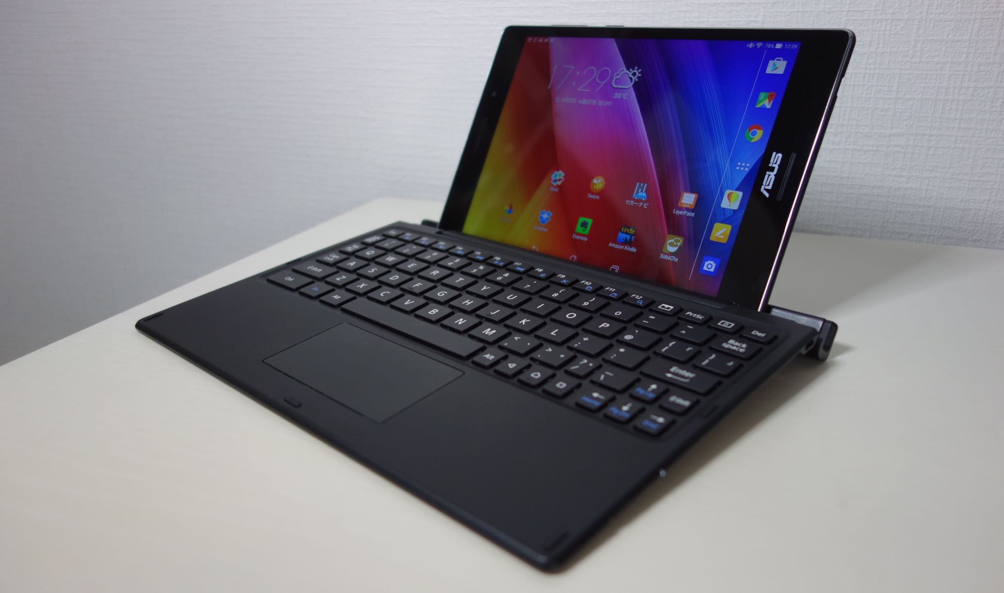 Xperia Z4 Tablet純正キーボードBKB50をZenPad S 8.0やiPad Air 2で使ってみた #Xperiaアンバサダー  ガジェットショット