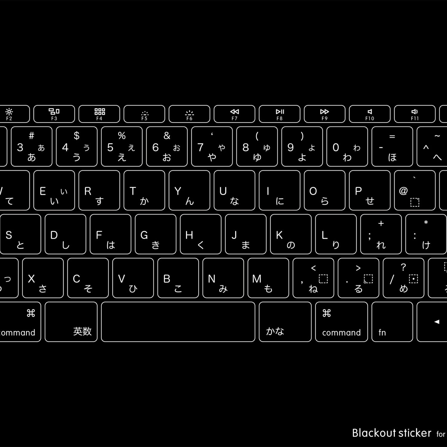 Macbook無刻印化シールのblackout Sticker For Mac 公式サイトにてキー配列の壁紙を配信開始 ガジェットショット